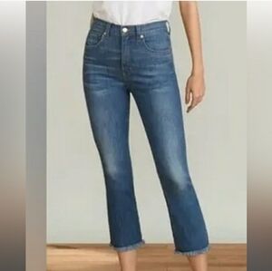 Veronica Beard Carly Kick Flare High Rise Jeans in Sunrise, Size 28